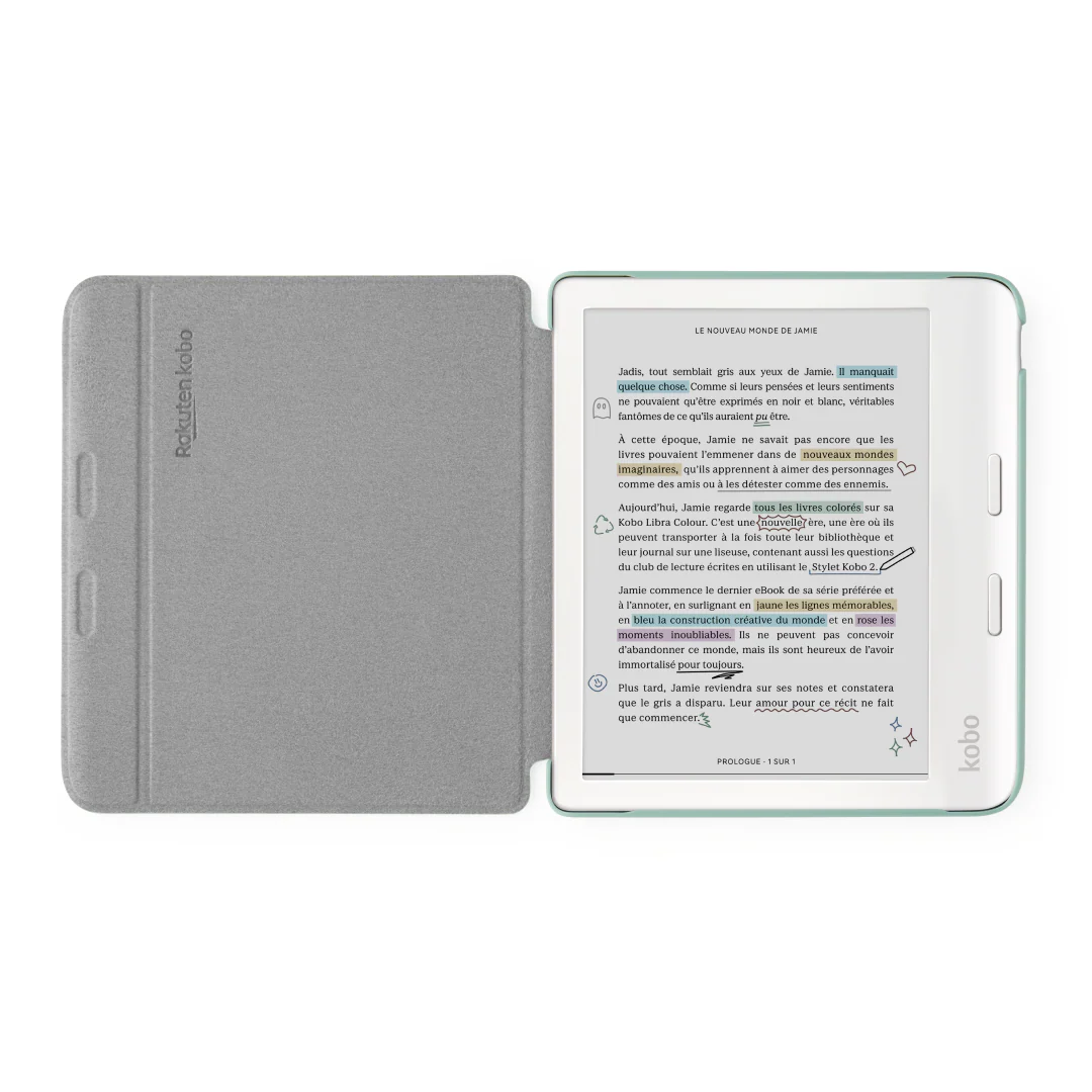 Étui SleepCover basique pour Kobo Libra Colour - Vert jardin - Image 3